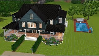 Sims 3  Craftsman Style Speed Build [upl. by Hannahoj764]