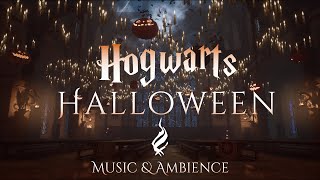 Hogwarts Halloween  Harry Potter Music and Ambience from Hogwarts Legacy [upl. by Yelsek]