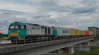 Vossloh G 2000BB 1 containertrein  RTB CARGOMaasvlakte West ➡️ Venlo 08072024 Mook KatwijkNB [upl. by Ellinehc890]