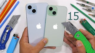 iPhone 15 Durability Test  is Aluminum better than Titanium [upl. by Buddy809]