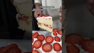 HOMEMADE STRAWBERRY SHORTCAKE 🍓🍰 shorts [upl. by Bouley905]