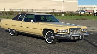 1975 Cadillac Coupe DeVilleBombay Yellow [upl. by Nilatak]