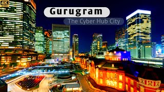 Gurugram Cyber City 2023 trailer  Gurugram City Drone View 4k  dlf cyber hub  City Impulse [upl. by Natalee]