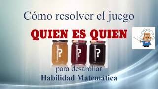 Resolución del juego Quién es Quién 1 [upl. by Naellij]