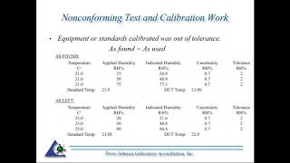 3172017 Webinar Nonconforming Test and Calibration Work What it is and what are the Requirements [upl. by Mamie824]