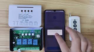 Pairing Ewelink 4ch smart swith RF [upl. by Onairpic]