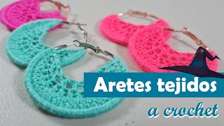 Aretes tejidos a Crochet  Paso a Paso [upl. by Imoin]