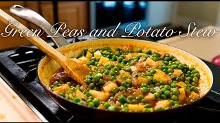 Greek Style Green Peas and Potato Stew Arakas [upl. by Landau]