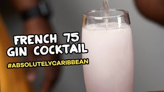 FRENCH 75 GIN COCKTAIL   AbsolutelyCaribbean EP6 [upl. by Placeeda304]