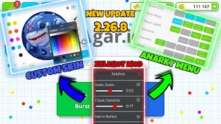 NEW UPDATE MOD IOS ANARKY MENU  NO CRASH  CUSTOM SKIN VERSION 2268 AGARIO MOBILE [upl. by Yenalem998]