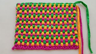 How To Make Doormat  Doormat Making At Home  Braided Rug Tutorial  Craft With Priya ❤️ [upl. by Blaze513]