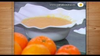 Receta de Sorbete de mandarina en Menú [upl. by Pammie232]