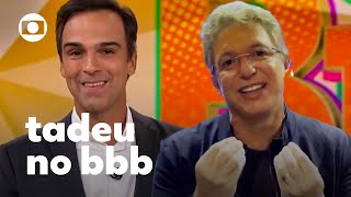 Tadeu Schmidt é o novo apresentador do BBB  Fantástico  TV Globo [upl. by Onairotciv]