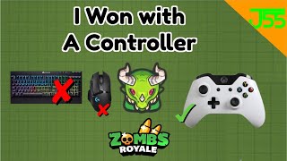 I WON ZOMBSROYALE WITH A CONTROLLER ONLY [upl. by Annait252]