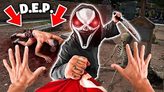 ESCAPO de SCREAM haciendo PARKOUR en la VIDA REAL🔪  PERSECUCIÓN POV [upl. by Nocaj541]