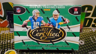 New Release 2023 Certified Football Hobby Box Opening 4 Hits per Box  Amazing Inserts 🏈 [upl. by Marshal498]