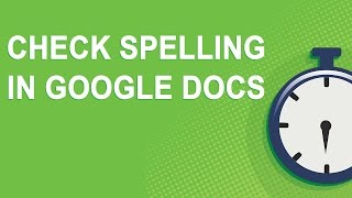 Check spelling in Google Docs [upl. by Tedda]