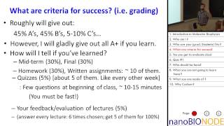 Biophysics 401 Lecture 1 Introduction Dogma of Molecular Biology Evolution [upl. by Ogait215]