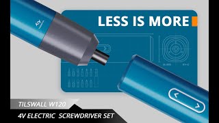 TILSWALL W120 Electric Screwdriver Set Unboxing Video Very Practical Household Gadgets [upl. by Eerahs]