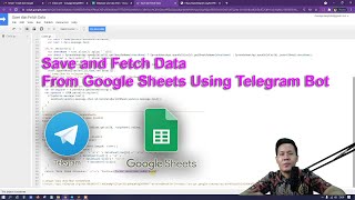 Save and fetch data from google sheets using telegram bot [upl. by Refotsirk]