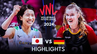 🇯🇵 JAPAN vs GERMANY 🇩🇪  Highlights  Womens VNL 2024 [upl. by Talia32]