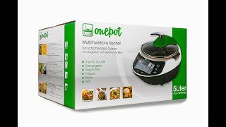 Onepot Multikocher  Reiskocher Dampfgarer  Fritteuse  Bräter [upl. by Bail535]