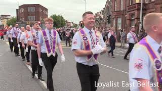 1st Of July Battle Of The Somme Memorial Parade East Belfast 2024 [upl. by Eidnahs]