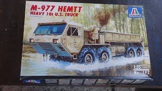 Inbox review of the 135 Scale M977 HEMTT Model Kit from Italeri [upl. by Pond]