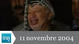 20h France 2 du 11 Novembre 2004  Mort de Yasser Arafat  Archive INA [upl. by Lanna]