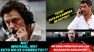 Radio  Christian Horner  Toto Wolff Reclamandole a Michael Masi en la última vuelta en Abu Dhabi [upl. by Micheil]