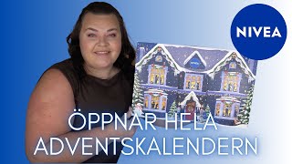 ÖPPNAR NIVEA ADVENTSKALENDER 2024 [upl. by Oilalue624]