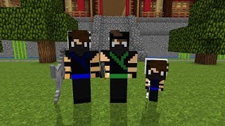 VIRAMOS NINJAS NO MINECRAFT [upl. by Yetta]