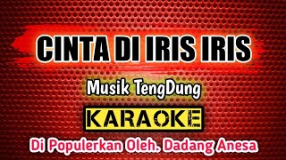 KARAOKE  CINTA DI IRIS IRIS  Musik TengDung  Di Populerkan Oleh Dadang Anesa [upl. by Nwhas]