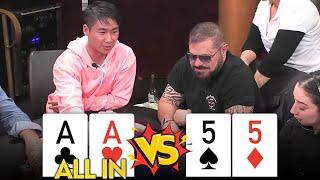 Poker Pro CRACKS ACES With a SET at High Stakes Cash Game [upl. by Lutero]