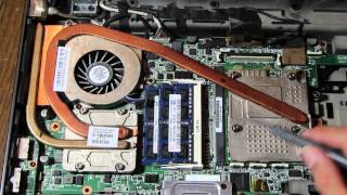 hp 8560w or 8570w heatsink and fan replacement removal 8570w MXM upgrade part 8 [upl. by Aihc954]