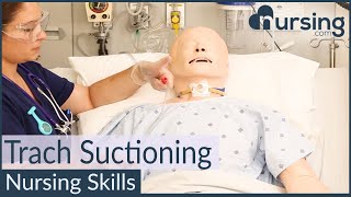 Tracheostomy Suctioning Nursing Skills [upl. by Niveb265]