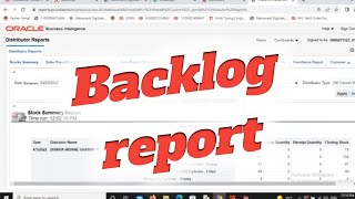 Backlog kaise nikale BI report se pending backlog report sdmssdmsknowledge [upl. by Asselim196]