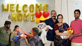 ❤️🏡Welcome Home New Born  எங்க வீட்டு இளவரசர்  அம்மாவையும் பையனையும் வீட்டுக்கு கூட்டி வந்தாச்சு [upl. by Htiduj]