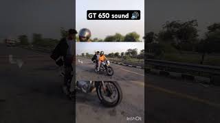 Continental GT 650 exhaust sound 🔊 trending gt650 shorts [upl. by Cletus]