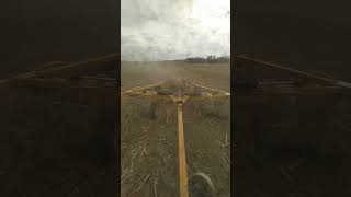 Merging 18 windrows with the VR1224🚜youtubeshorts shorts ranching cattle johndeere russwins [upl. by Ydassac110]