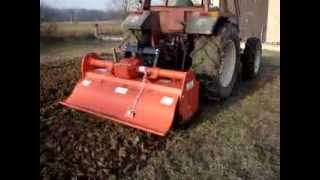 MURATORI Tiller MZ11C Working on Compact Soil [upl. by Kravits337]