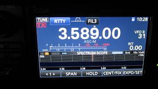 Icom IC7300 RTTY Procédure Décodage [upl. by Janessa]