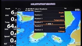 Humminbird HELIX How to Customize Readouts amp NAV Readouts [upl. by Naul]