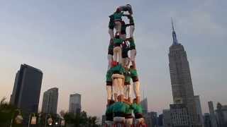 Castellers de Vilafranca in New York wowmpg [upl. by Irrok112]