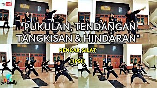 PUKULAN TENDANGAN TANGKISAN DAN HINDARAN DALAM PENCAK SILAT IPSI [upl. by Leuams244]