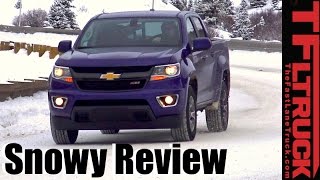 Chevy Colorado Z71 4x4 Duramax Snowy Mountain Pass Review How Snow Worthy Is the Colorado [upl. by Acinorahs]