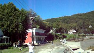 Flooding from Hurricane Irene on the Deerfield River in Shelburne Falls Massachusetts on August 29 2011 4 [upl. by Follmer]