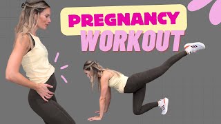 20 MIN SCHWANGERSCHAFT WORKOUT 💪🏻🤰🏼 prenatal Ganzkörper Training für alle Trimester [upl. by Sucitivel292]