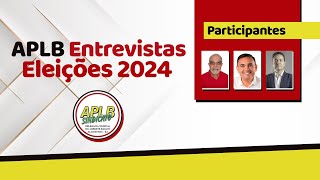 ENTREVISTA COM OS CANDIDATOS A PREFEITO DE ALAGOINHASBA 2024 APLB [upl. by Rozek]