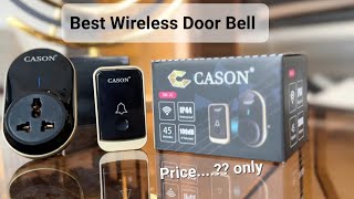 CASON  Wireless Door Bell for Home  Amazonwirelessdoorbell viralvideo gadgets homedecor [upl. by Nnylyaj]